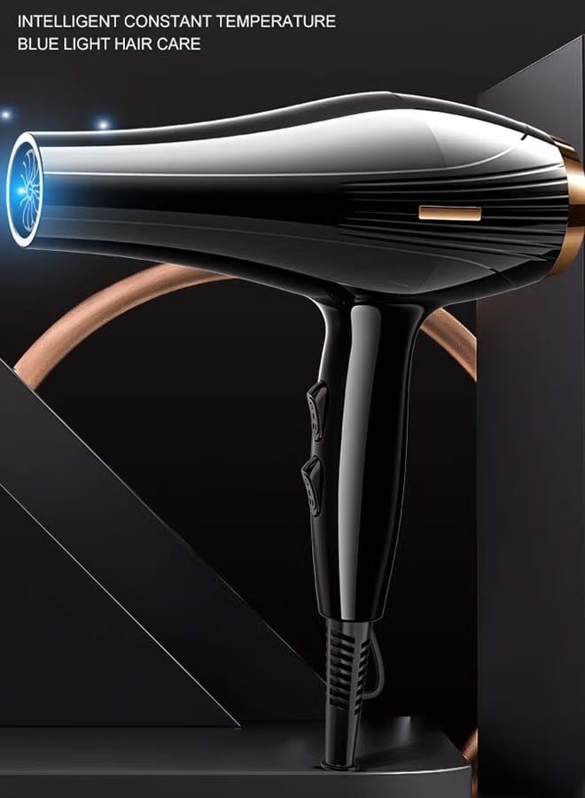 Univer Tang 6-in-1 Ionic Hair Dryer, Salon Professional Blow Dryer 2200W AC Motor Fast Drying with 2 Speed, 3 Heat Setting, with Diffuser, Nozzle, Concentrator Comb for Curly and Straight Hair,comb