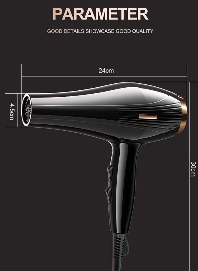 Univer Tang 6-in-1 Ionic Hair Dryer, Salon Professional Blow Dryer 2200W AC Motor Fast Drying with 2 Speed, 3 Heat Setting, with Diffuser, Nozzle, Concentrator Comb for Curly and Straight Hair,comb