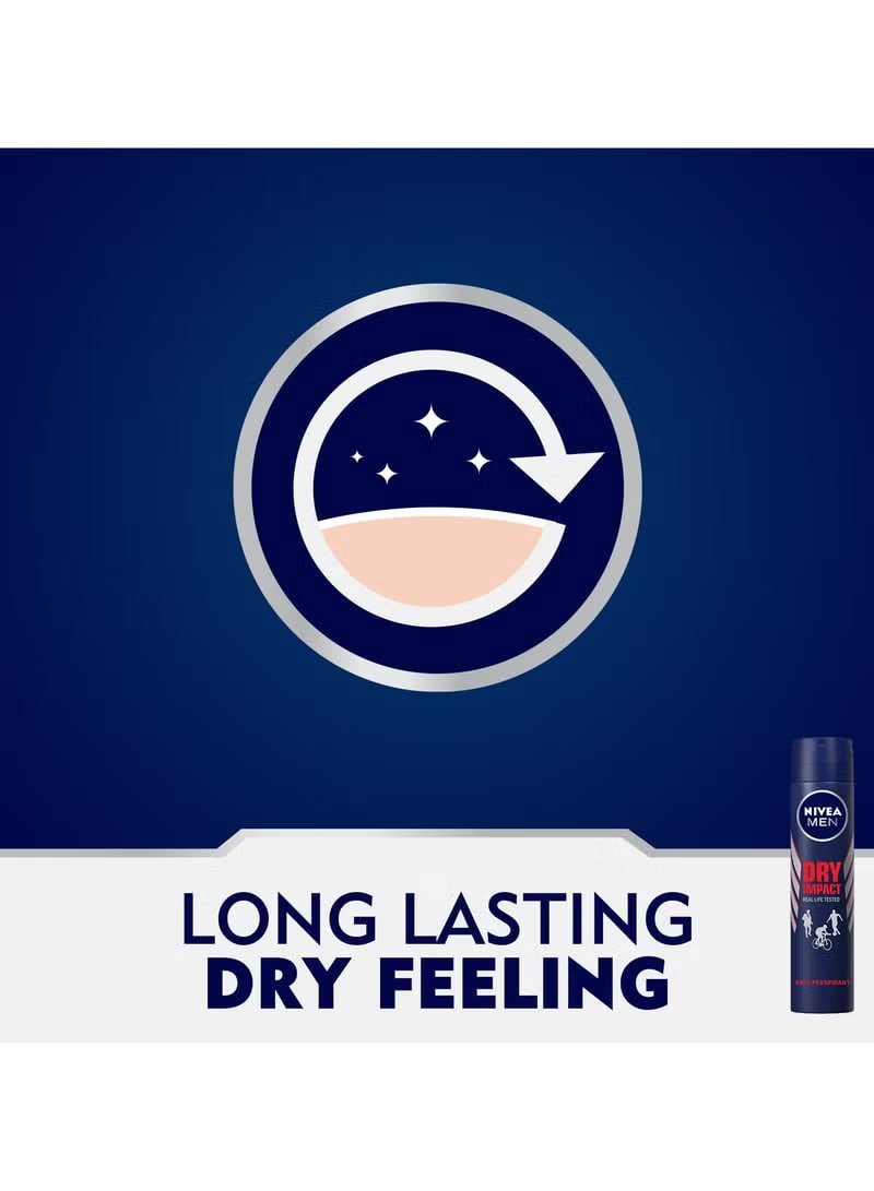 Nivea Antiperspirant Spray Dry Impact Pack of 2