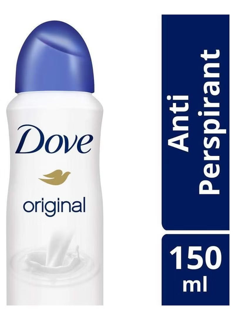 Dove Antiperspirant Body Spray 150ml (Pack of 6 )