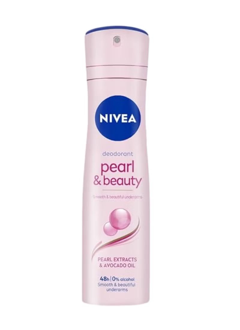 Nivea Pearl And Beauty Antiperspirant for Women Spray 150ml