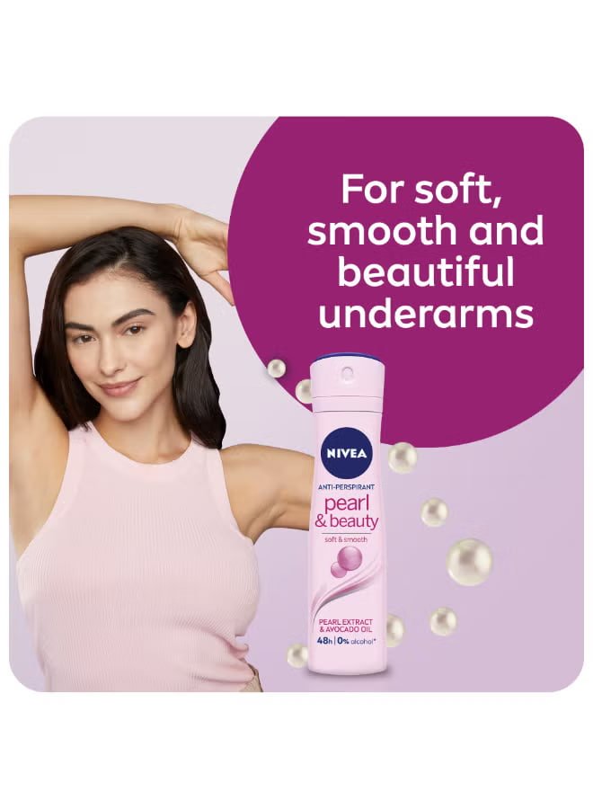 Nivea Pearl And Beauty Antiperspirant for Women Spray 150ml