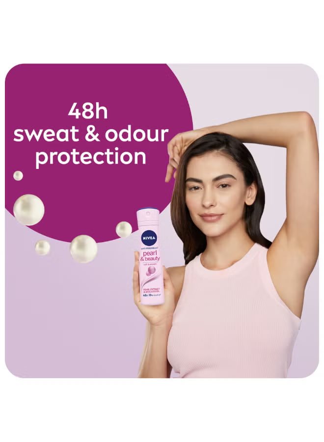 Nivea Pearl And Beauty Antiperspirant for Women Spray 150ml