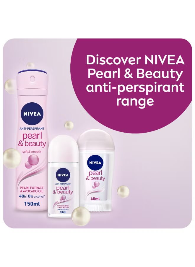 Nivea Pearl And Beauty Antiperspirant for Women Spray 150ml