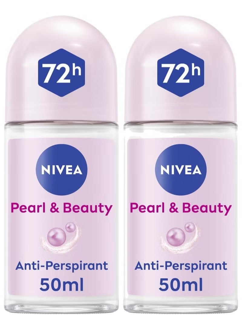 Nivea Roll on Pearl & Beauty 2x50ml 72h