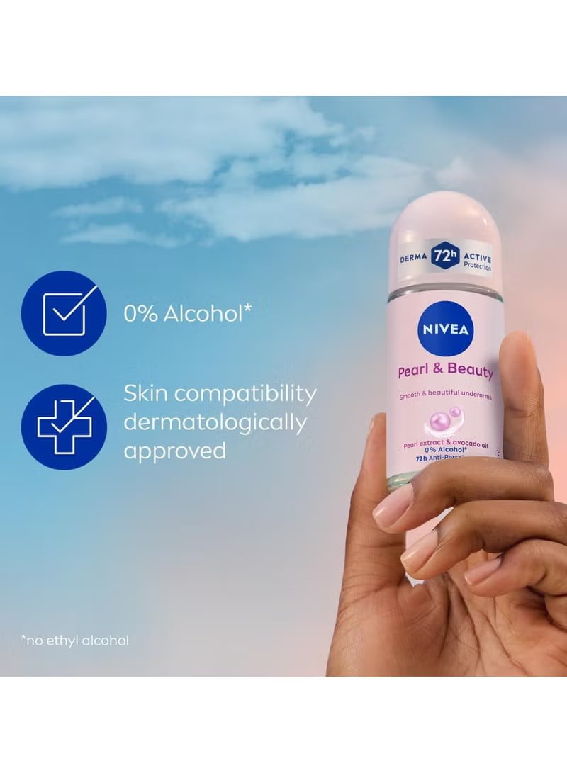 Nivea Roll on Pearl & Beauty 2x50ml 72h