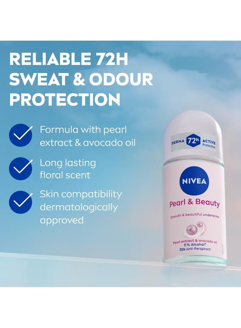 Nivea Roll on Pearl & Beauty 2x50ml 72h
