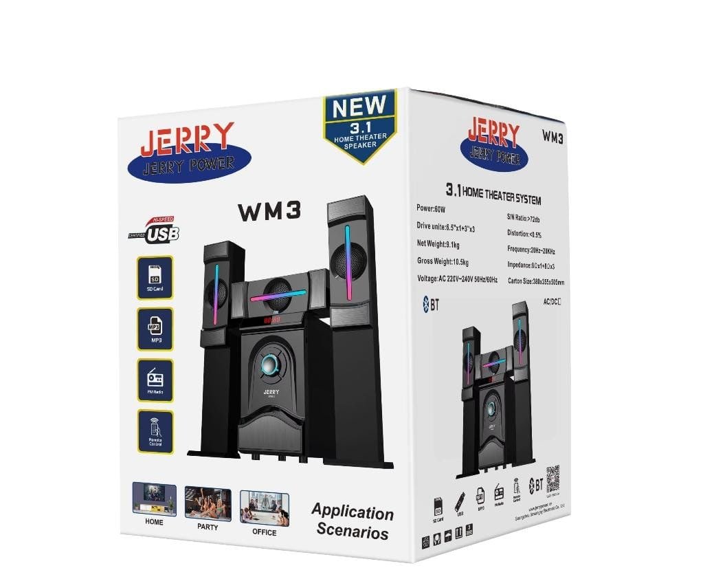 Jerry Power JR-WM3 3.1 Home Theater System