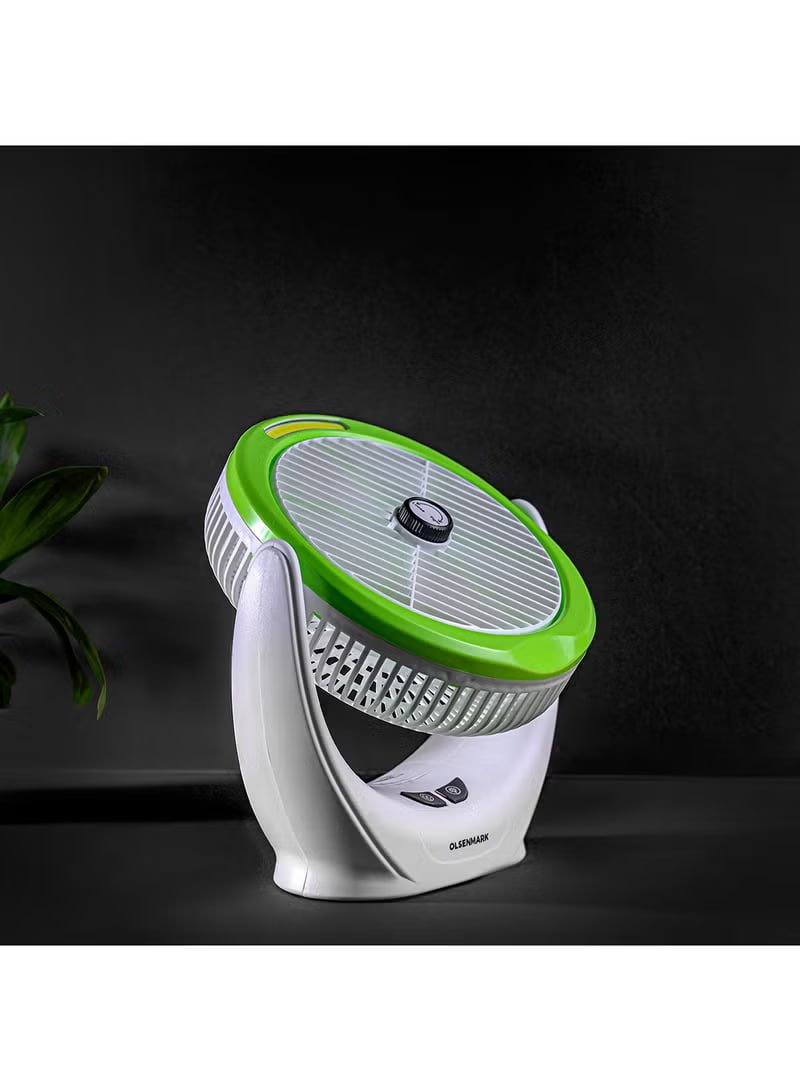 6-Inch Rechargeable Mini Fan With COB Light – 2400mAh Battery (OMF1874) – Multicolour