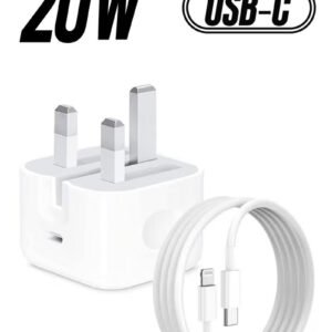 Apple 20W USB-C Fast Charger with USB-C to Lightning Cable